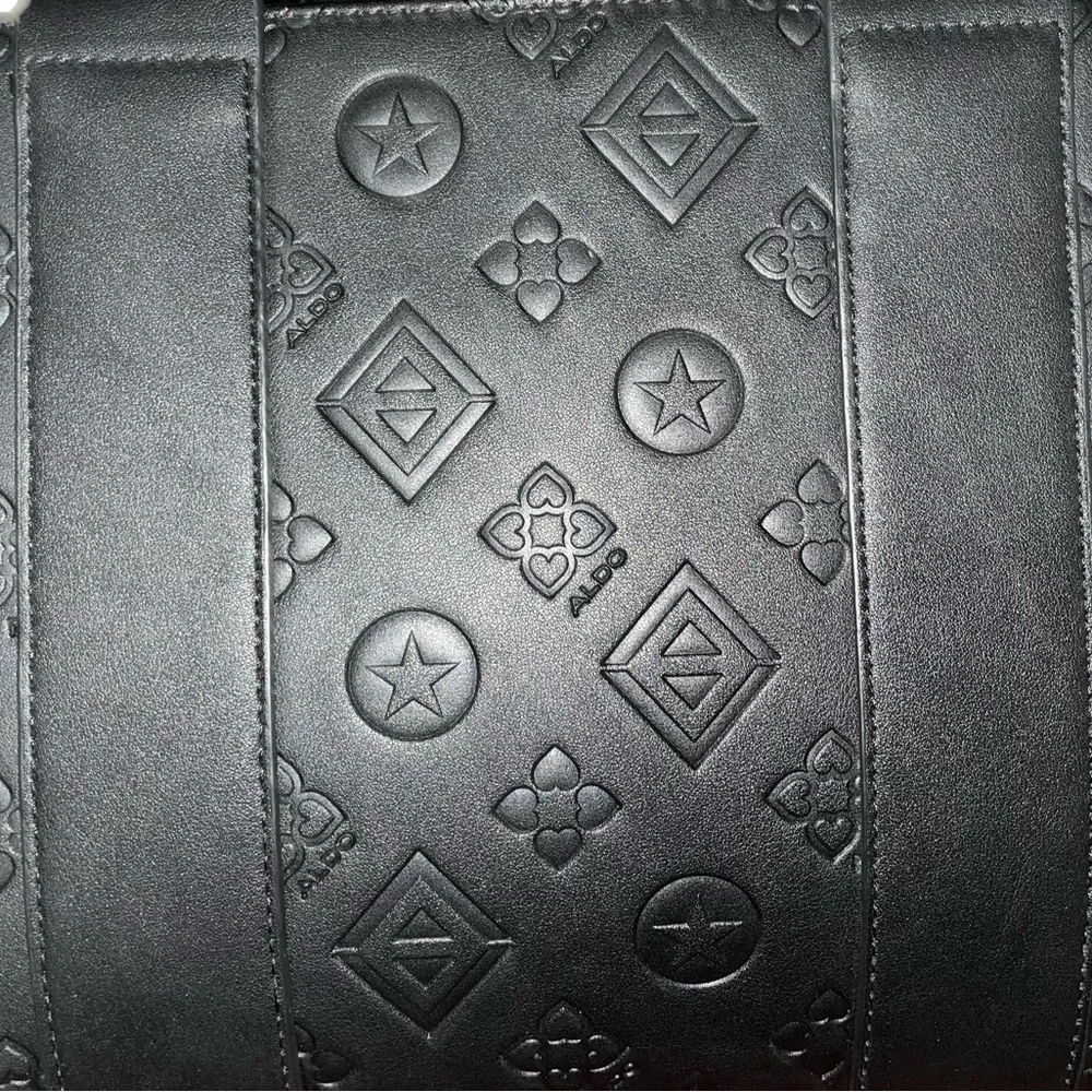 Aldo Black Embossed Men's Bag
